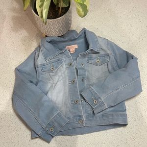 EUC: Squeeze Brand Soft Blue Denim Button Jacket
